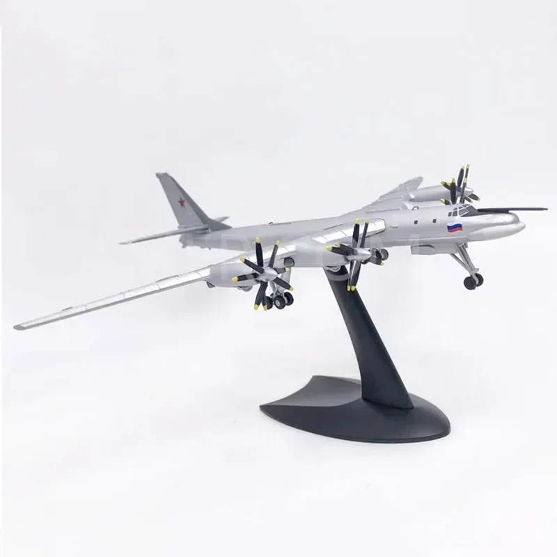 TU-95อัลลอยด์ขนาด1/200ของรัสเซียเครื่องบินรบ tupolev ของสะสมเครื่องบินรบของเล่นชุด F