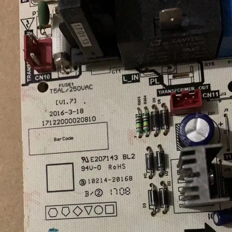 90% new 17122000020810 Midea export air conditioner internal  circuit board CE-KFR26G/Y-AF.D.01.NP-1