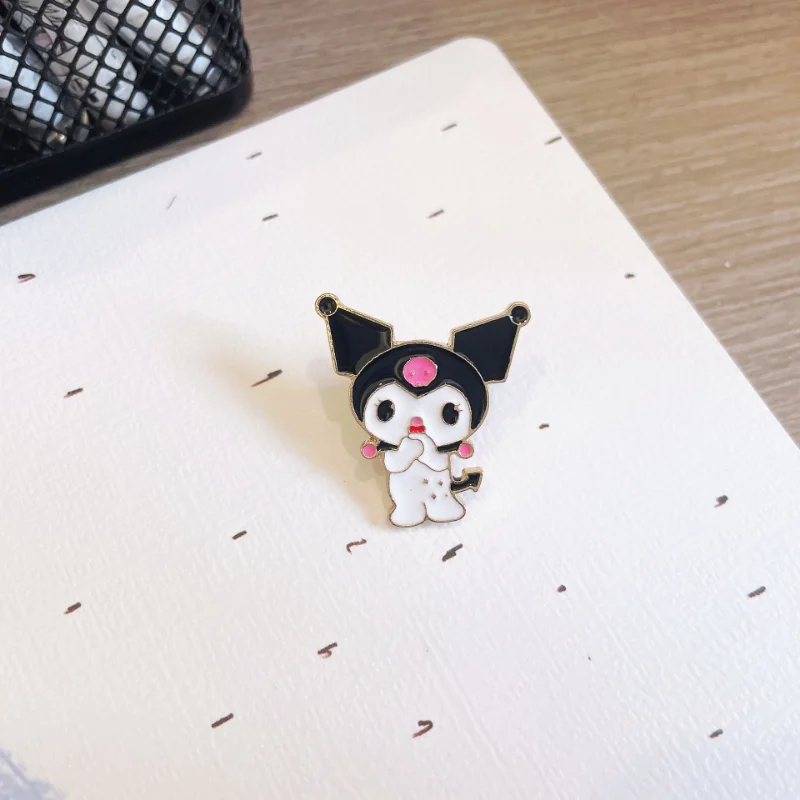 Sanrio acessórios hello kitty canela minha melodia anime lapela pinos para mochila broches colar jeans jaqueta moda jóias