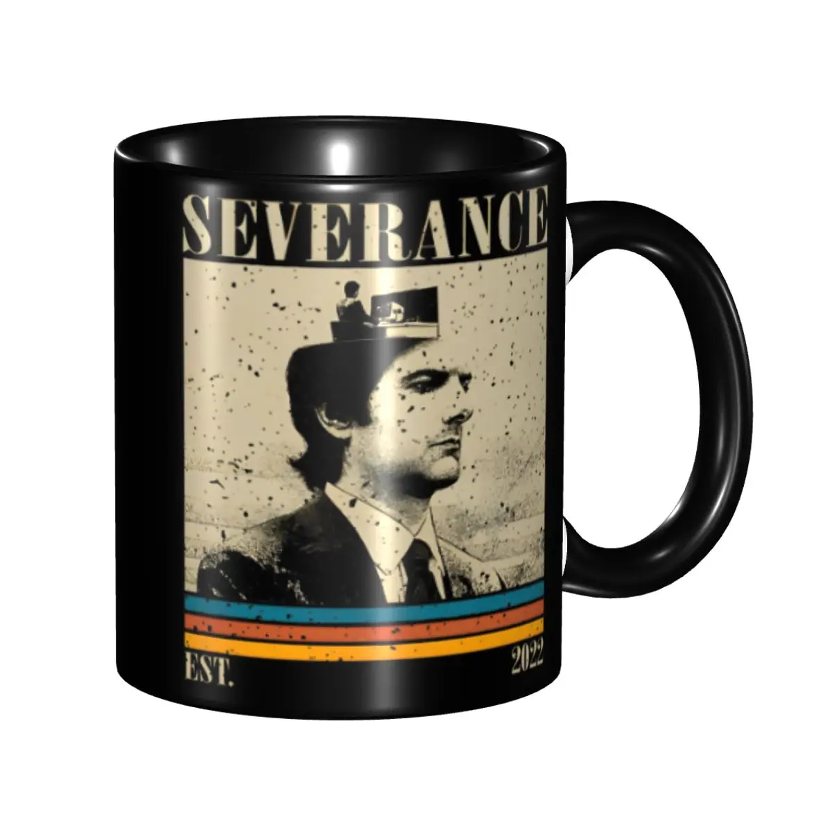 Unique Design Retro Severance Mark Merch Mug Funny Tea Cup