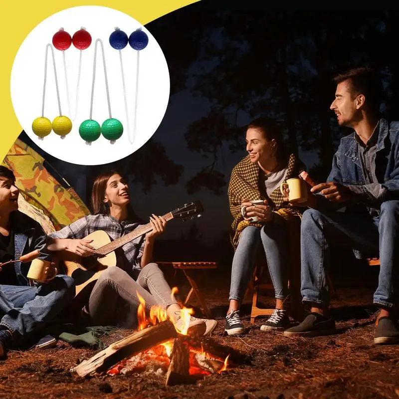 Set di palline per lancio di scale di 6 palline per pratica di golf a scala Interazione genitore-figlio Strumento di esercizi portatile per società di attività all'aperto
