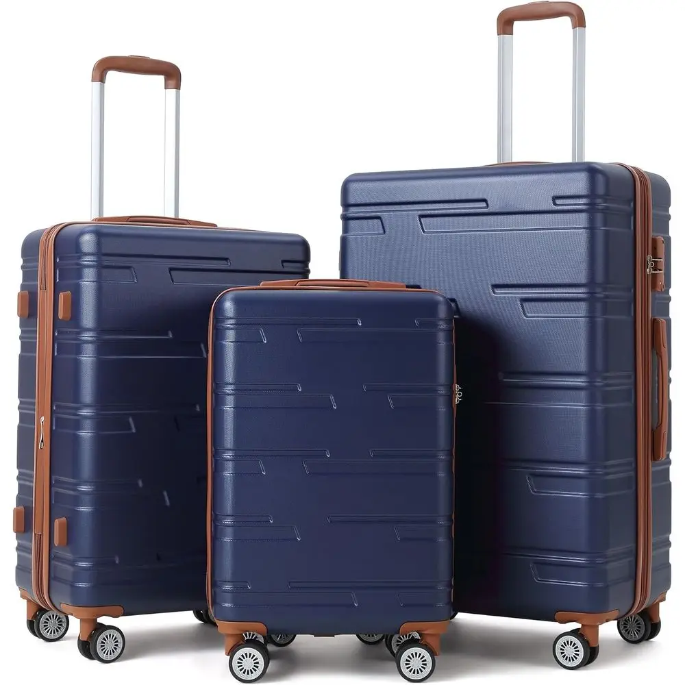 

Expandable 3-Piece Hardshell Luggage Set with TSA Locks and Double Spinner Wheels