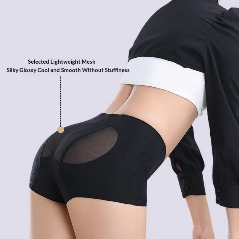 High Waist Butt Lifting Shapewear Tummy Control Black Thong Panty for Women Seamless Lightweight Breathable Body Shaper