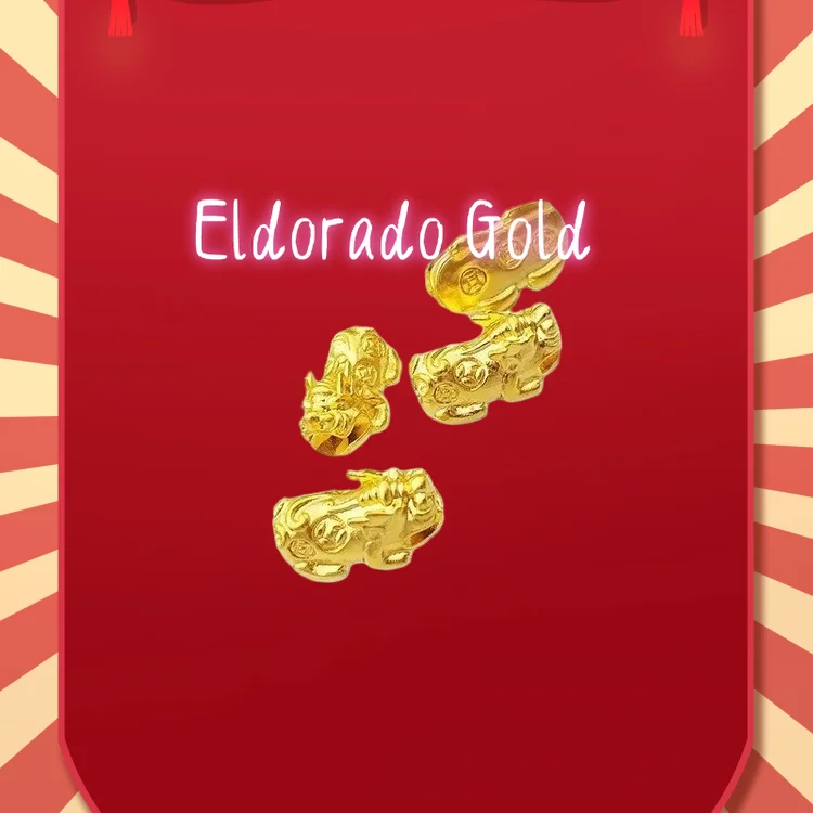 

2025 9999 Real Gold 24K Small Lucky Money Pixiu Accessories, Handmade DIY Beaded Gold Loose Beads