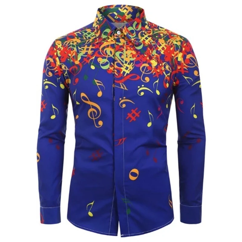 Men's shirts 3D printed shirts, outdoor street long sleeved buttoned clothing, fashionable clothing, fashionable and comfortable