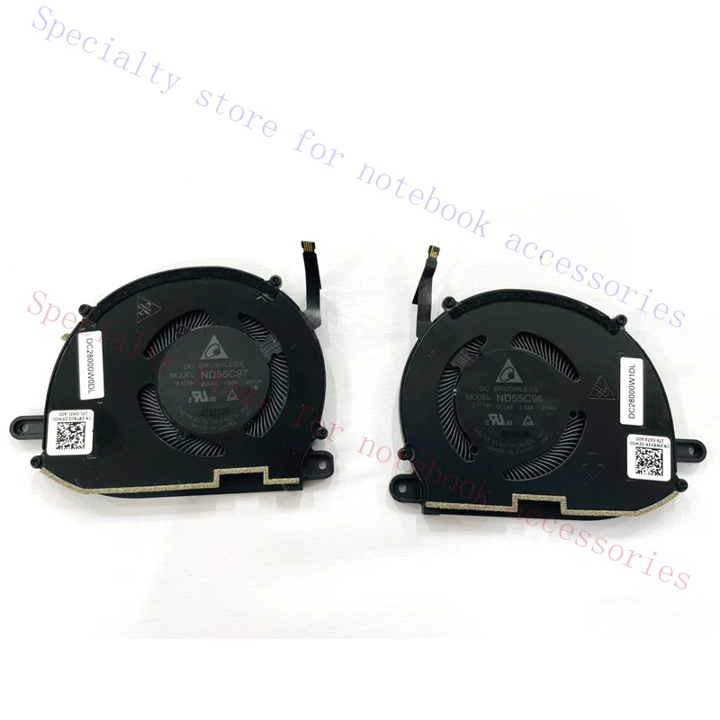 

A+ New For Dell XPS 13 PLUS XPS 9320 CPU GPU Cooling Fan DC5V XTRJG WRH5K