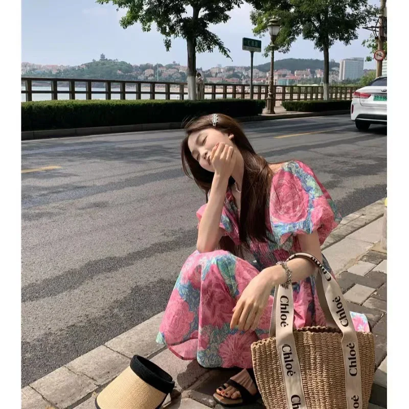 綿100%プリント生地 - ドレス/カーテン/DIYクラフト用ソフトフローラル/幾何学模様生地