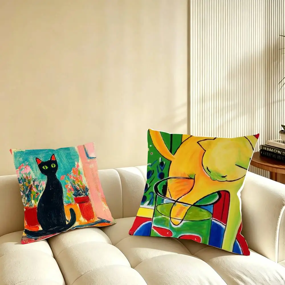 

Henri Matisse Art Painting Pillow Case Pattern Printed Pillowcase For Living Room Sofa Cushion Cover