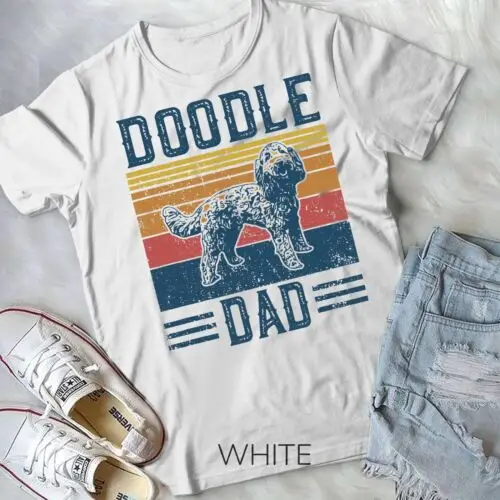 Mens Funny Vintage Doodle Dad - Aussie Doodle & Goldendoodle Unisex T-shirt