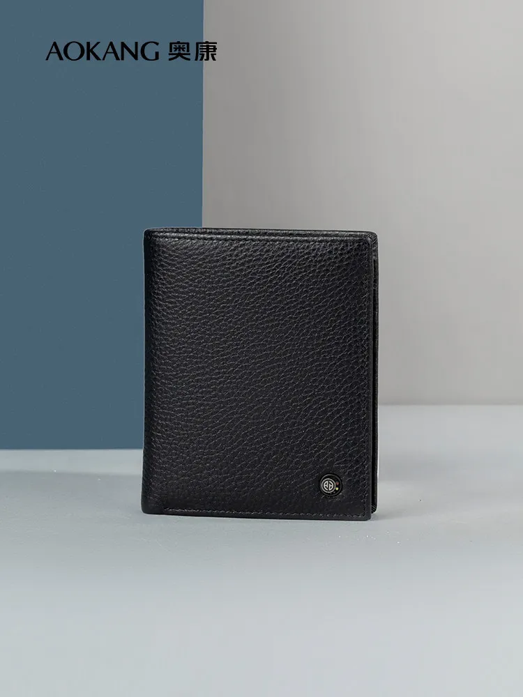 portefeuille-court-en-cuir-veritable-pour-homme-aokang-fin-en-cuir-de-vachette-de-premiere-qualite-simple-elegant-avec-pince-a-billets-en-polyester