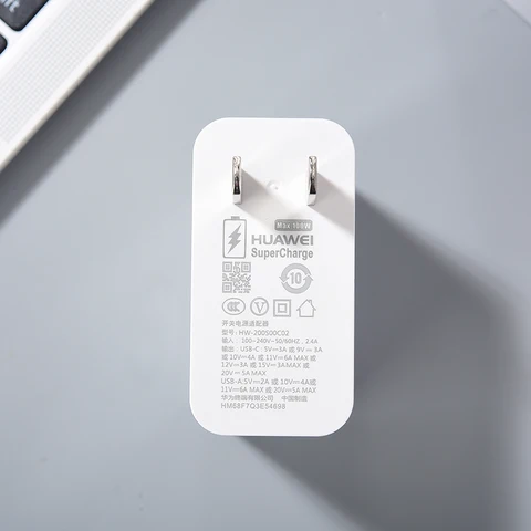 Супербыстрое зарядное устройство Huawei, 100 Вт, адаптер питания USB A/C, двойной кабель типа C для Pura 80 70 Ultra P60 Mate 70 60 Pro+ Nova 12 13