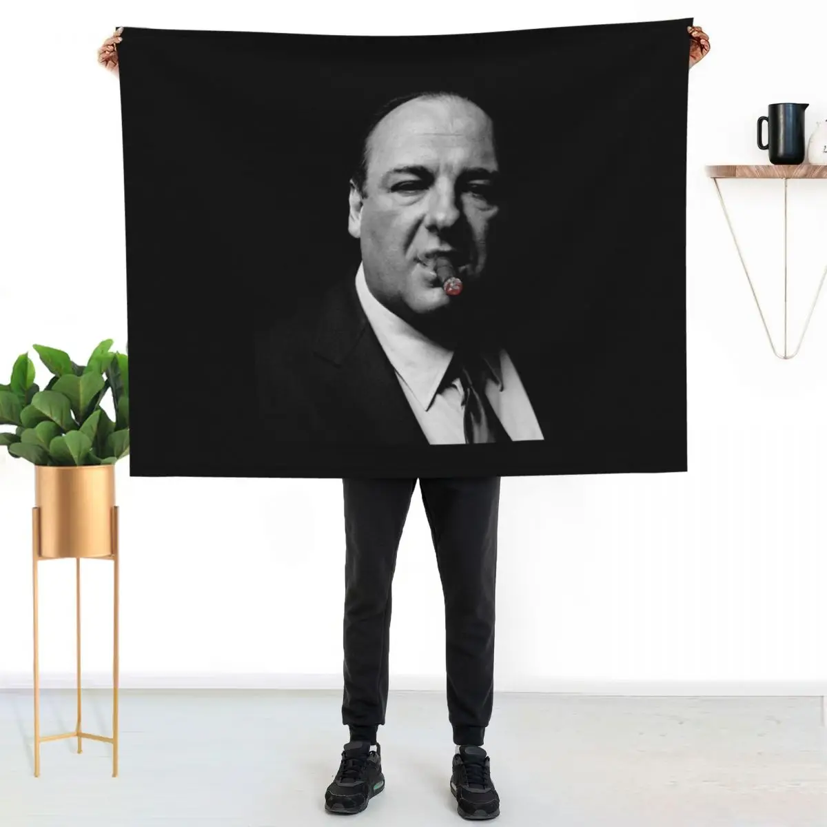 

Tony Soprano cigar Throw Blanket Cozy Throw Blanket for Bed Sofa Chair