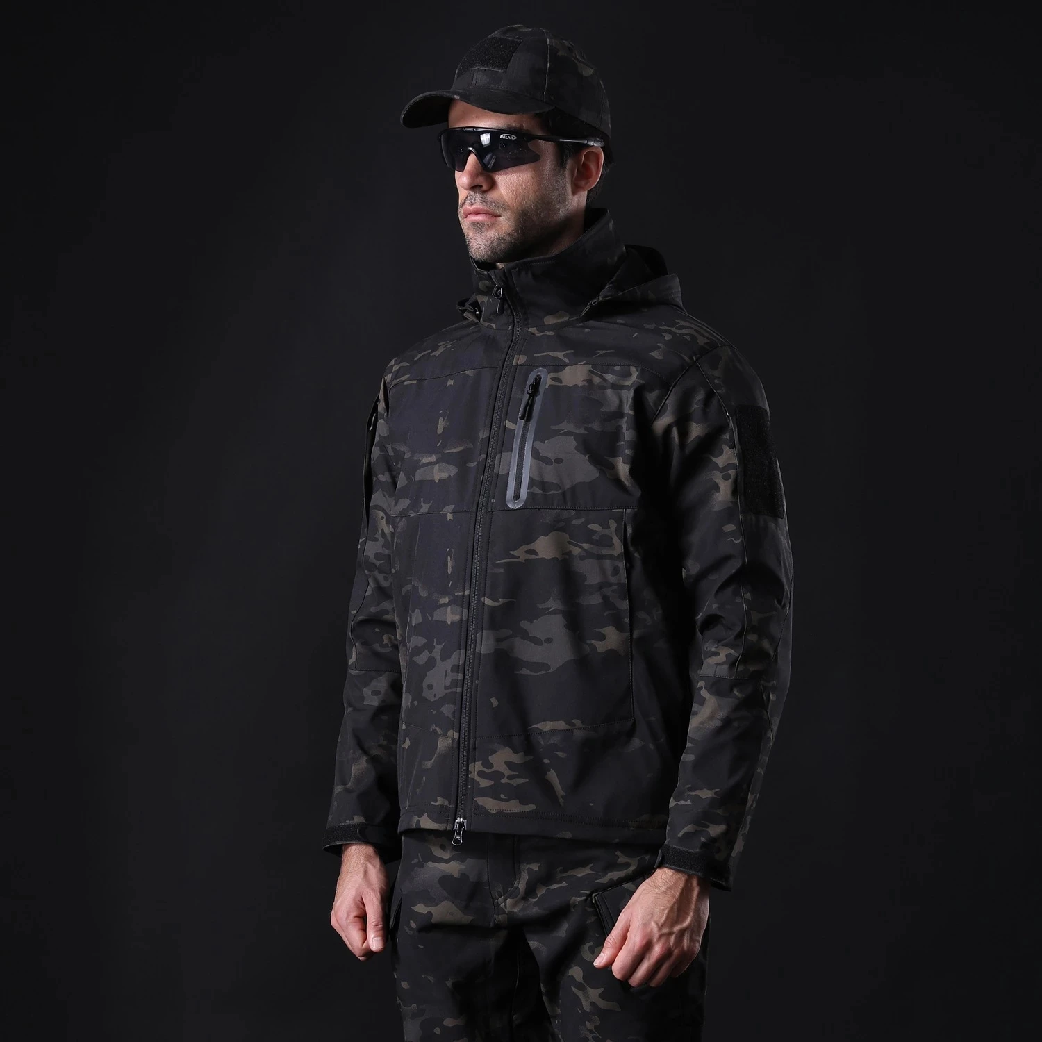 Men's Tactical Jacket Hoodied Windbreaker Clothing Outdoor Autumn Waterproof Light Outwear Coat