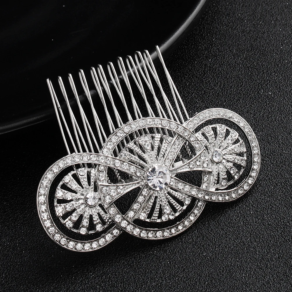 Klassischer Strass-Haarkamm im Vintage-Stil für Frauen, luxuriöser Schmuck, Haarschmuck, alltägliche Kopfbedeckung, Braut- und Hochzeits-Haarkamm