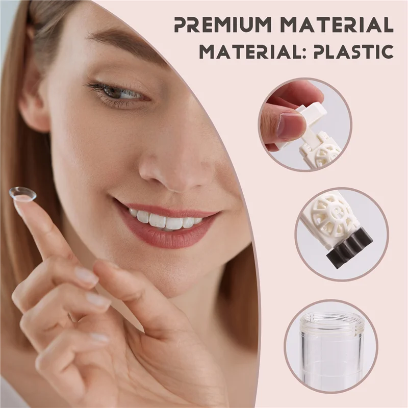 

SYW-6 шт. портативный очиститель футляра для контактных линз с перекисью водорода, шайба для контактных линз с эффектом очистки, шайба с жестким зажимом