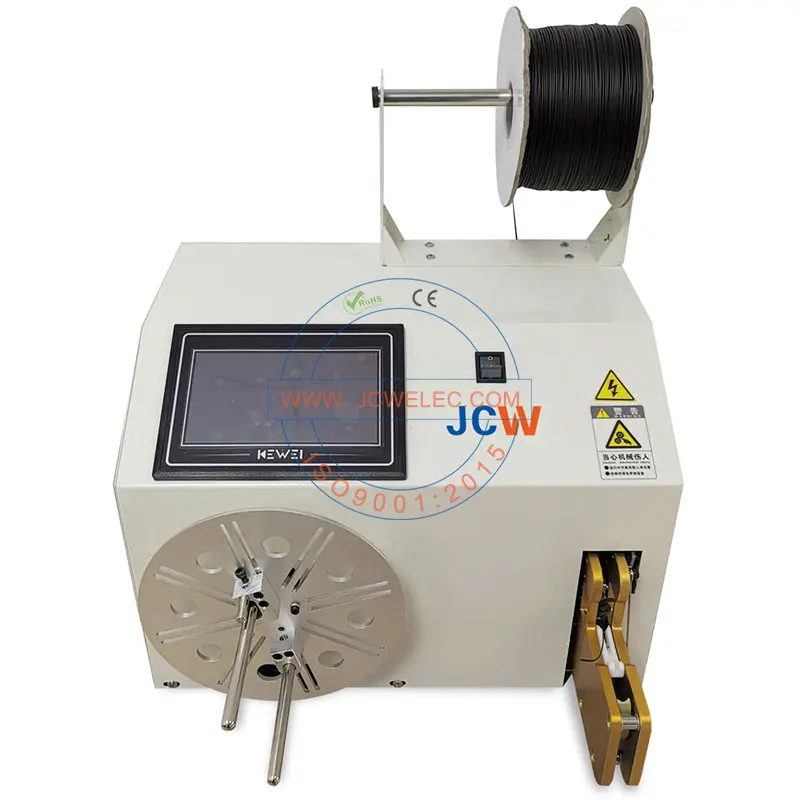 Microcomputer Cable Winding Wiring Machine Flat Wire Reel Coiling Winding Bundling Machine