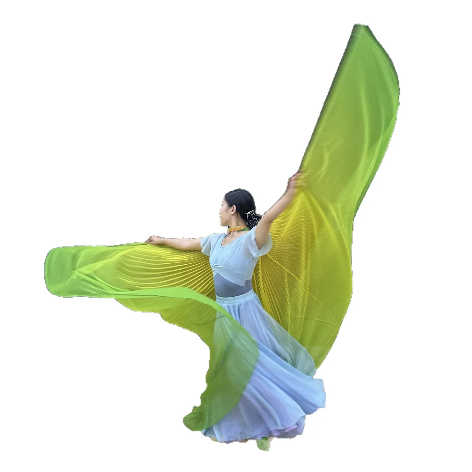 Angel Wings Costume Foldable Large Golden Wings for Women Stage Dance Performance Halloween Party Cosplay Prop