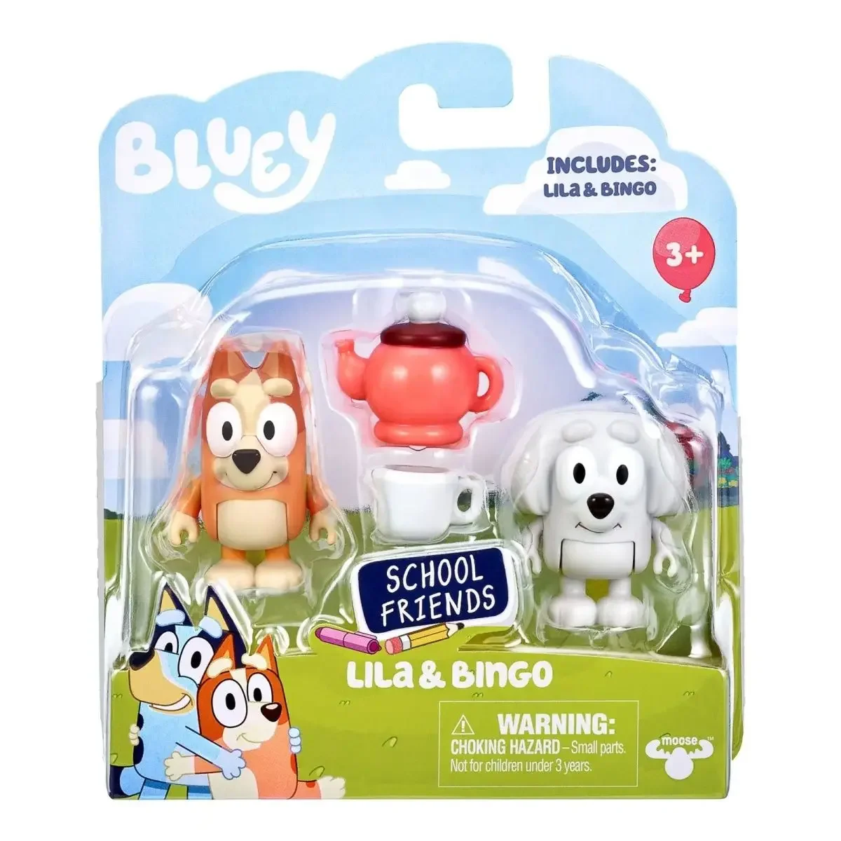 Bluey And Friends Anime Cute Kawaii Figure Bruy\'s Friend Toy Decoration Puppy Doll Children Play Toys Model Collection Toy Gifts