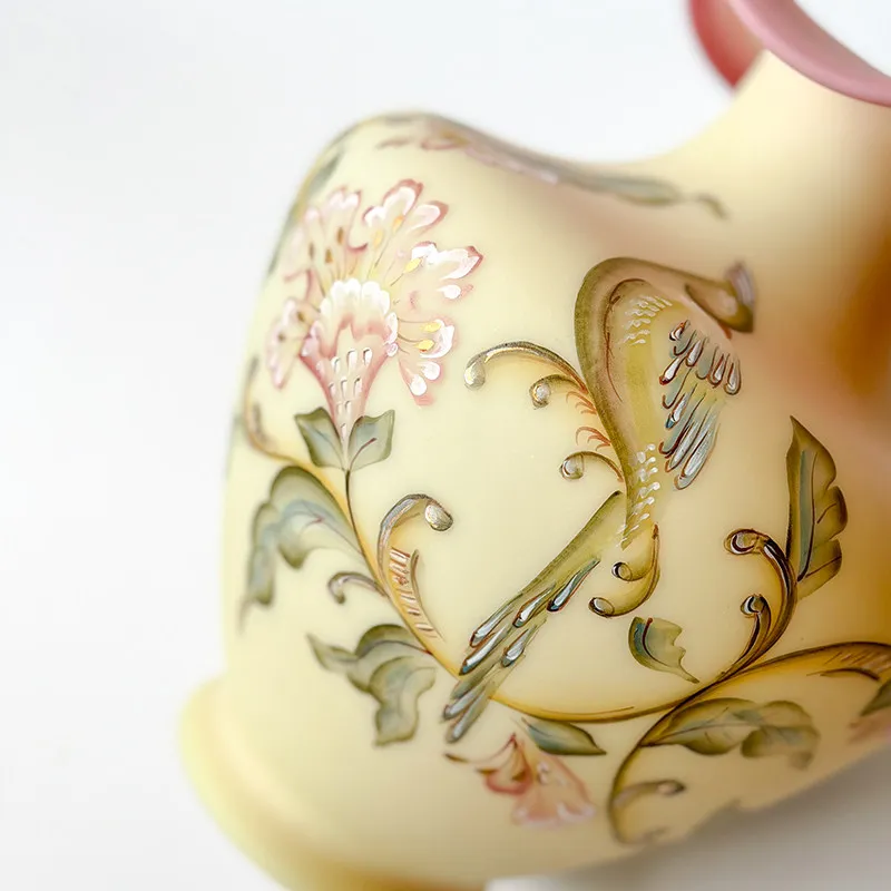 Glass Queen Bird Medieval Vase Large Flower Vase