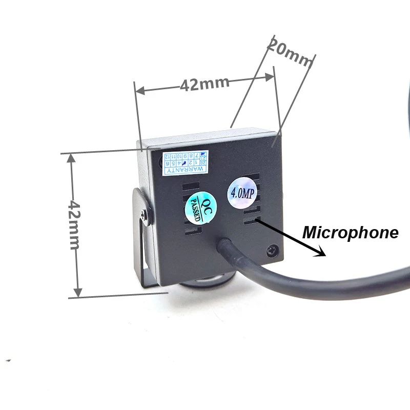 Imagem -06 - Grande Angular 4k Ultra hd 8mp 5mp Câmera ip Interior P6slite Onvif Mini Pequena Visão Noturna ir 940nm Câmera Poe com Áudio 2.8 mm