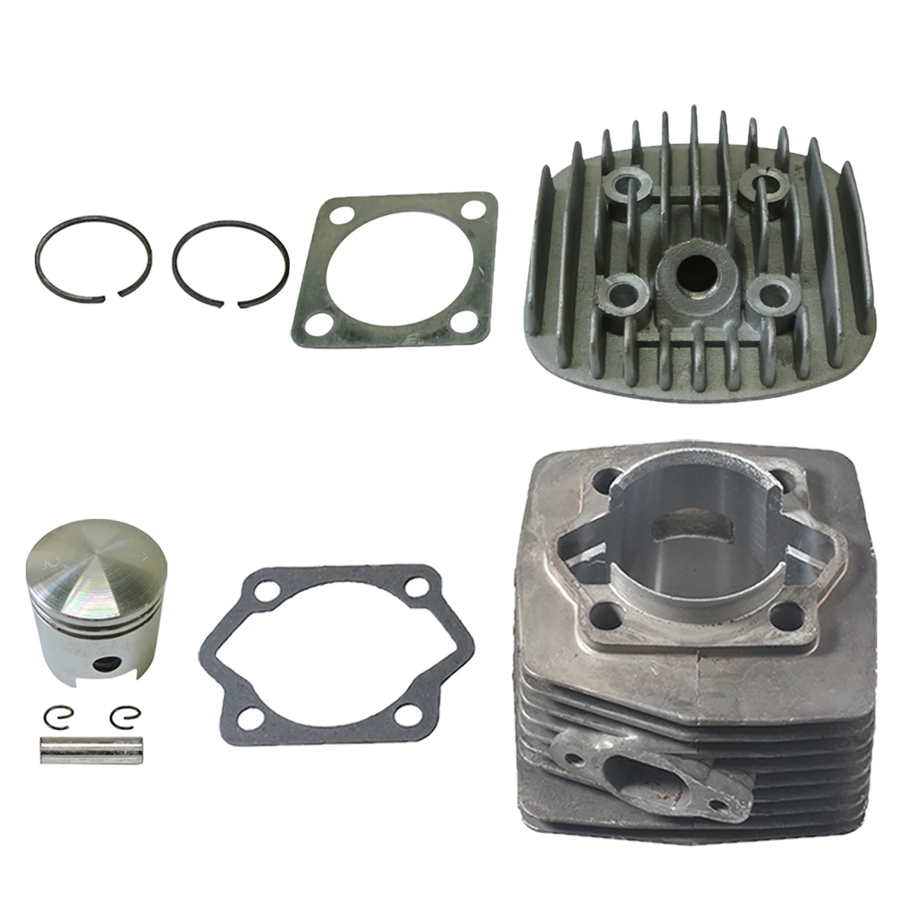 

sthus Cylinder Head&Cylinder With Window Piston Kit For 66CC 80CC 2 Stroke Motorized Bicycle