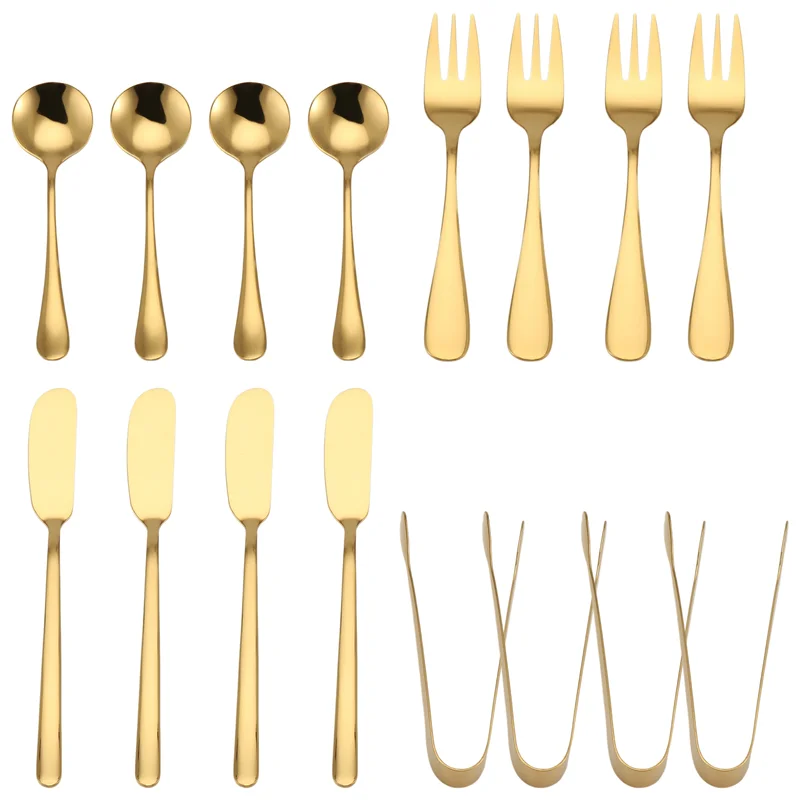 

Надежный набор ножей для разбрасывания сыра и масла, 16 предметов, аксессуары для мясных изделий, ножи для масла из нержавеющей стали, сервировочные щипцы