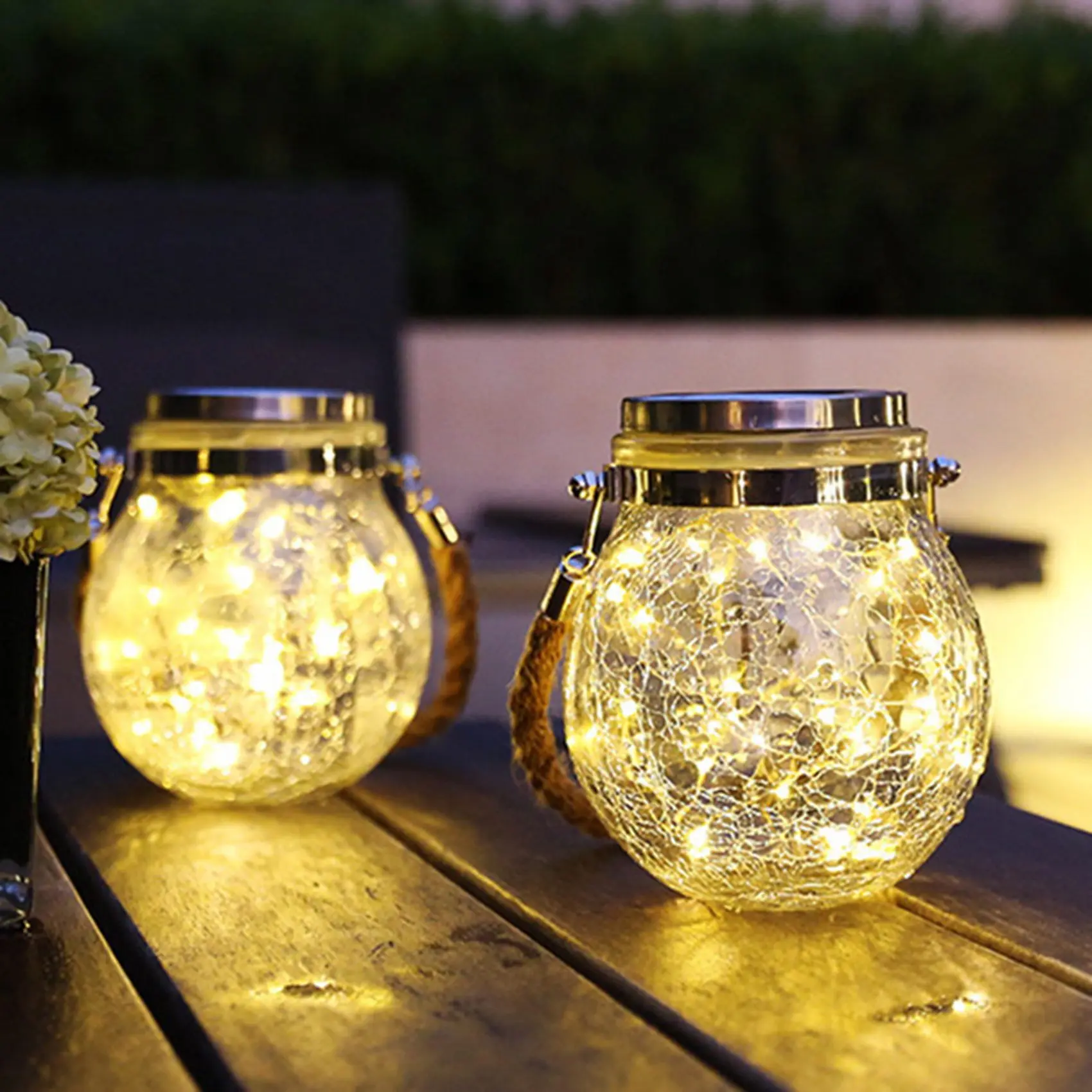 Solar Lantern Garden Decoration Hanging Solar Lights Strip 30Pcs LED Waterproof Outdoor Lantern Decorate Yard Lawn B