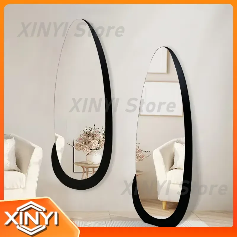 Wall Asymmetrical Mirror for Cloud Shower Hanging Bedroom Mirror Korean Style Girls Aesthetic Art Mirror for Living Room