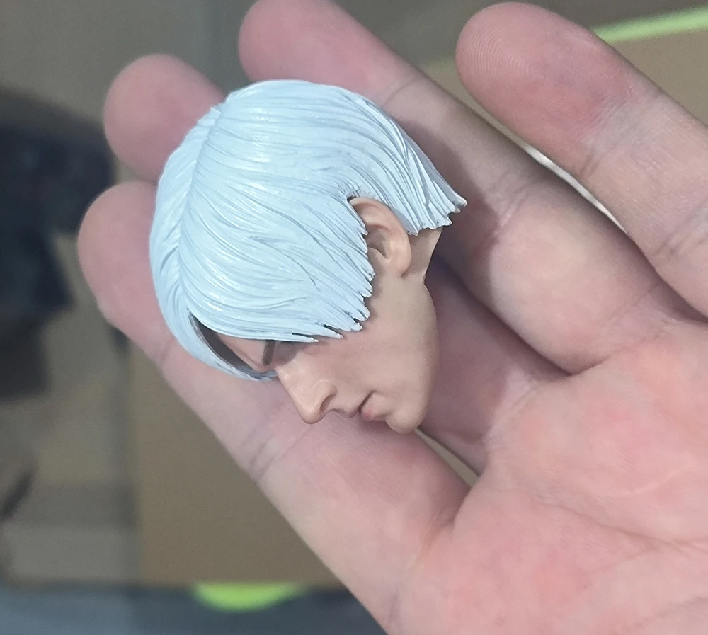 

Big Sales 1/6 Residents of the Gray Grey Evil Hair Male Head Sculpt Carving Model For 12" COO BD001 B001 Action Figure Collect