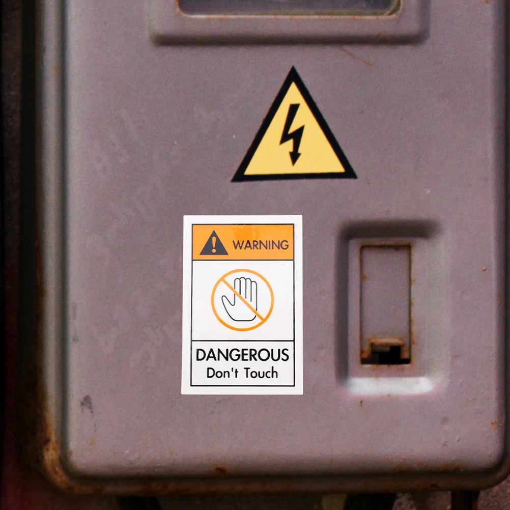 

3pcs Warning Security Signs Signs Do Not Touch Stickers Caution Warning Decals Decals Machine Signage Traffic Safety