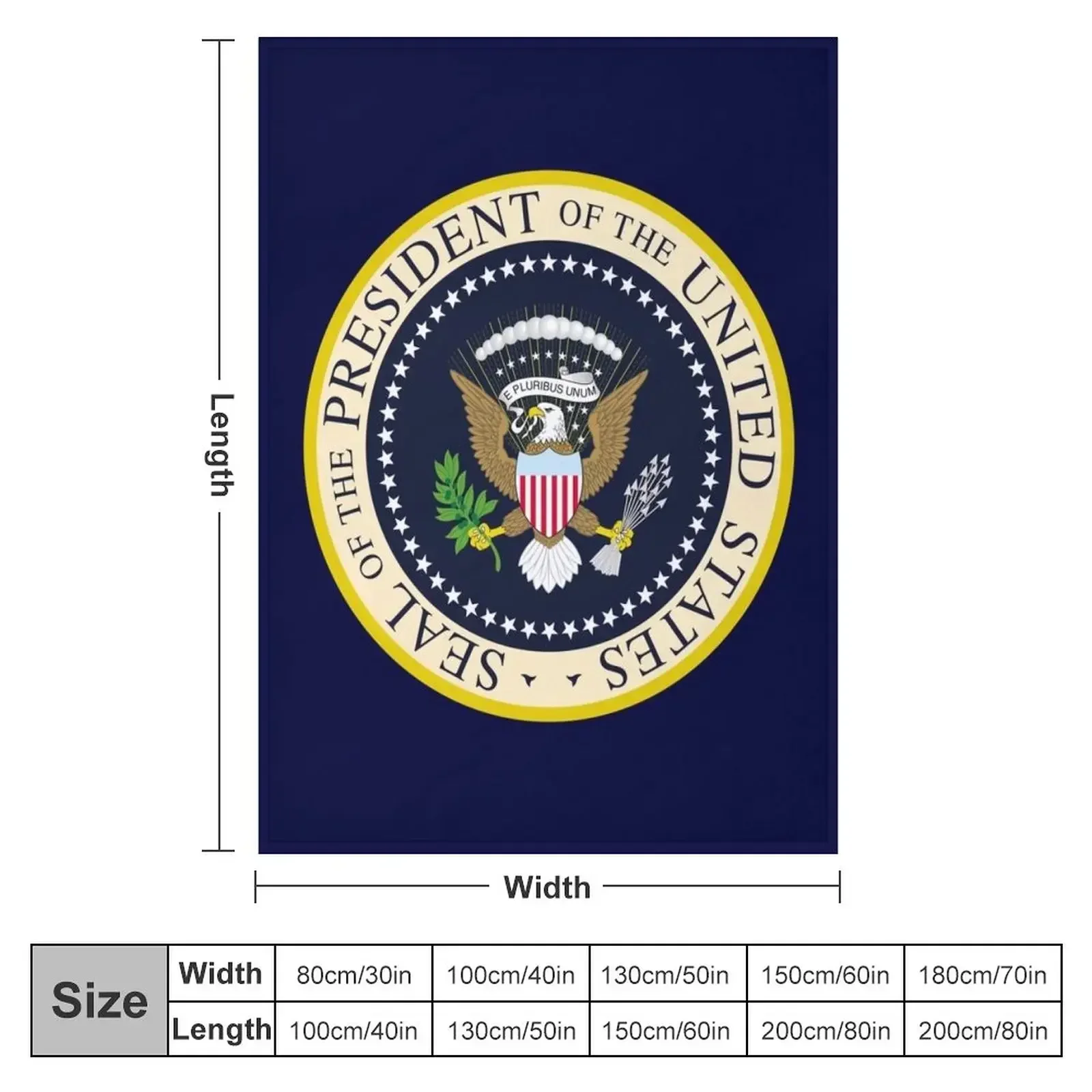 SEAL OF THE PRESIDENT OF THE UNITED STATES US USA Throw Blanket valentine gift ideas Hair Furry Blankets