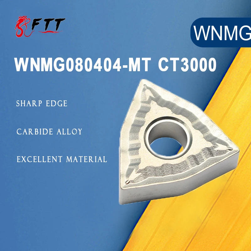 10 pçs wnmg080404 mt ct3000 ferramentas de torneamento externo cermet grau carboneto inserção torno ferramenta cortador tokarnyy torneamento inserção