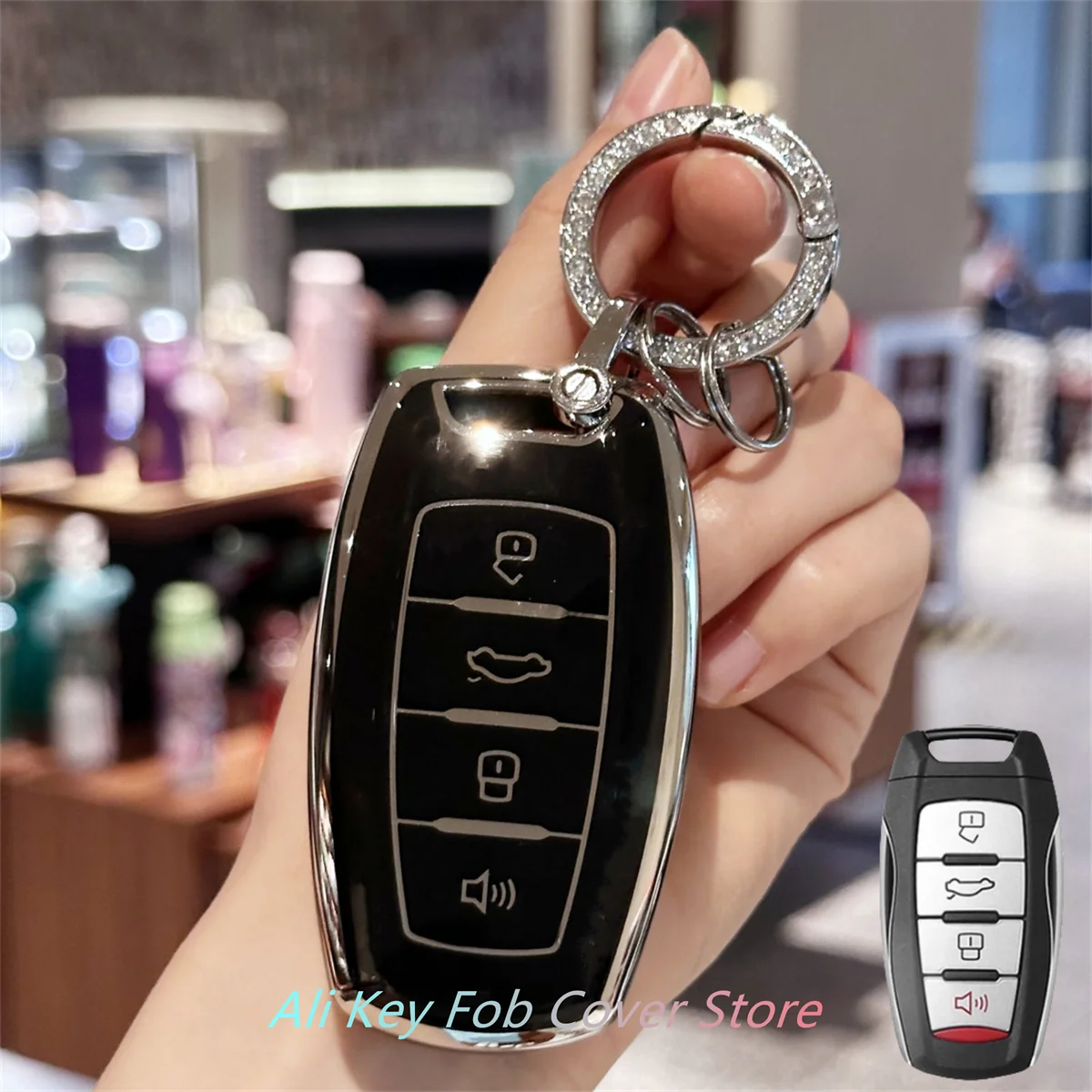 Car Remote Key Case Cover Shell For Great Wall Haval Hover H1 H4 H6 H7 H9 F5 F7 H2S GMW Coupe Protected Keyless Fob Car Keychain