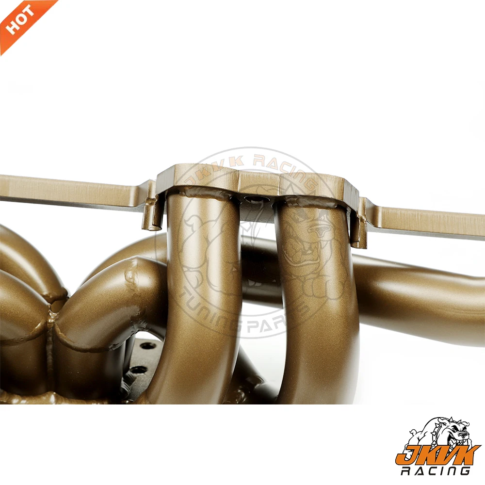JKVK RACING Ceramic Coating 304 stainless steel Collector Exhaust Manifold For F.i.at Punto GT Turbo 1994-1998