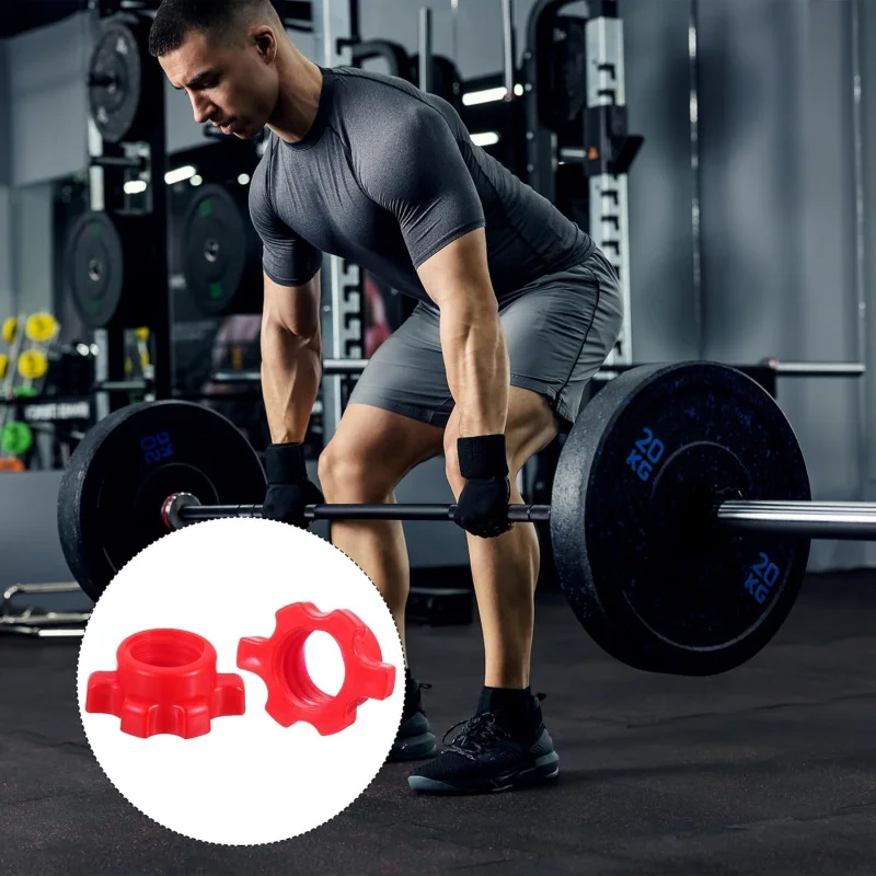 Dumbbell Bar Nut Barbell Screw, Spin-Lock Collars Screw Hex Fixing Nuts for Weight Training Fitness Exercise