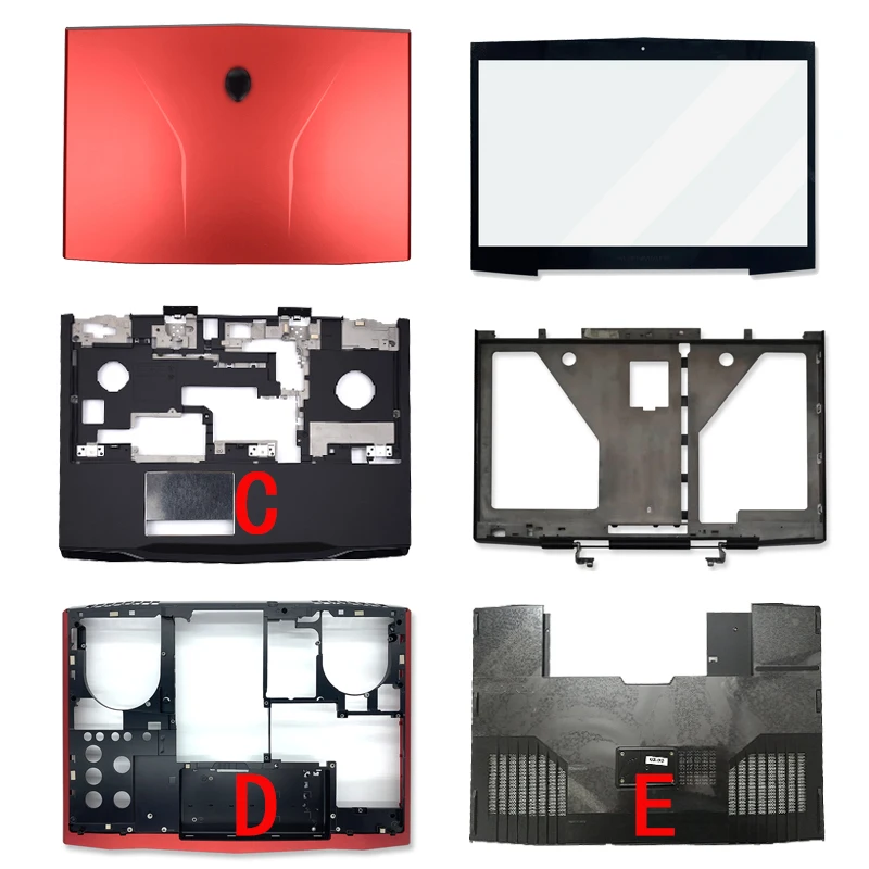 

Original New Laptop For Dell Alienware M17X R3 R4 LCD Back Cover/Front Bezel/Palmrest/Bottom Case/E Cover 00MKH2 0MKH2 0C63PY