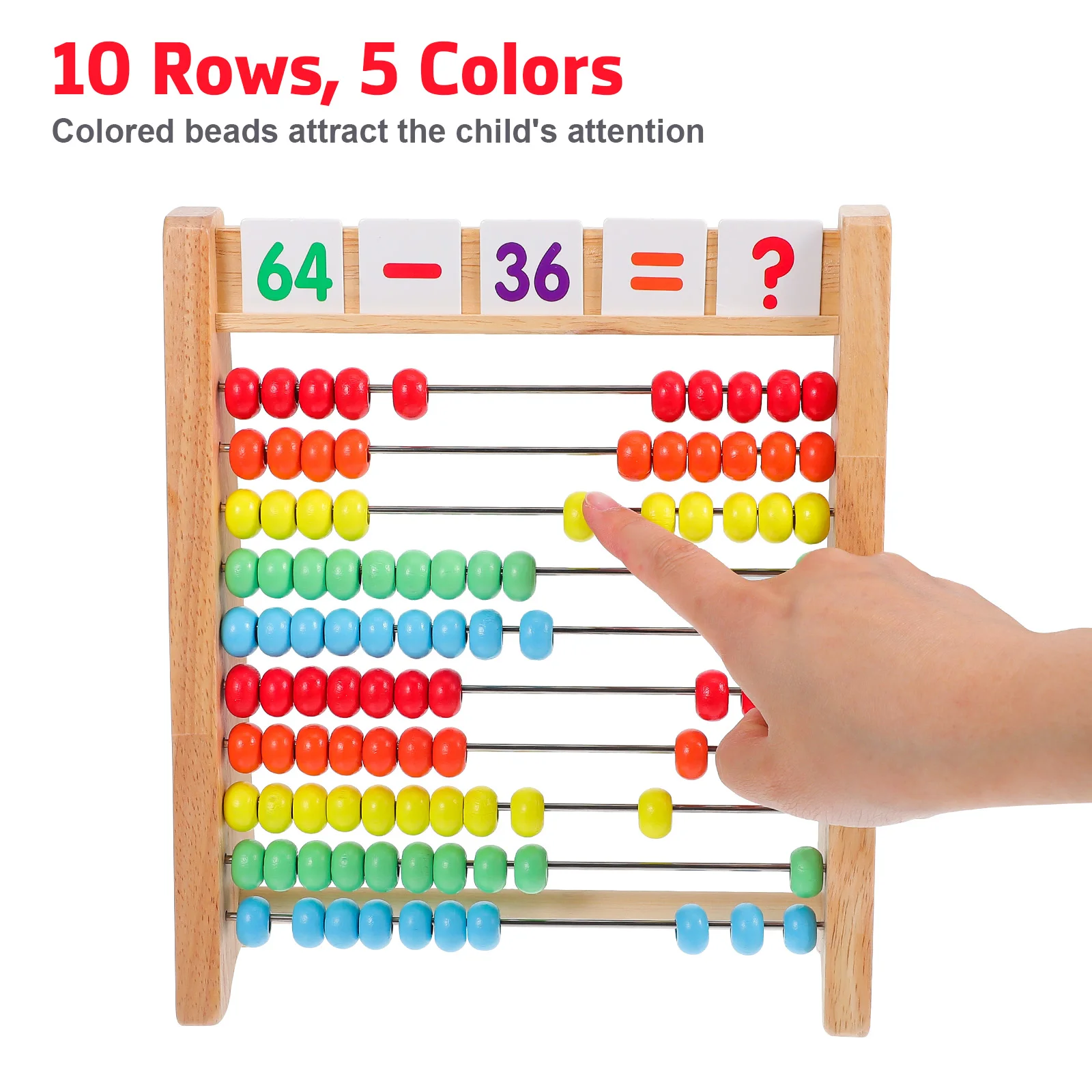 1 مجموعة المعداد الخشبي للأطفال الرياضيات العد التعليمية الحسابية أداة التدريس طفل التعرف على أرقام ألعاب تعلم الخشب