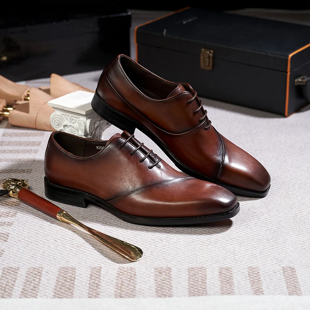 Fashion Large Low Cut Casual Fashion Leather Suede Cross Flow Design Business Formal Wear Office Men's Shoes Anti Slip Loafers
