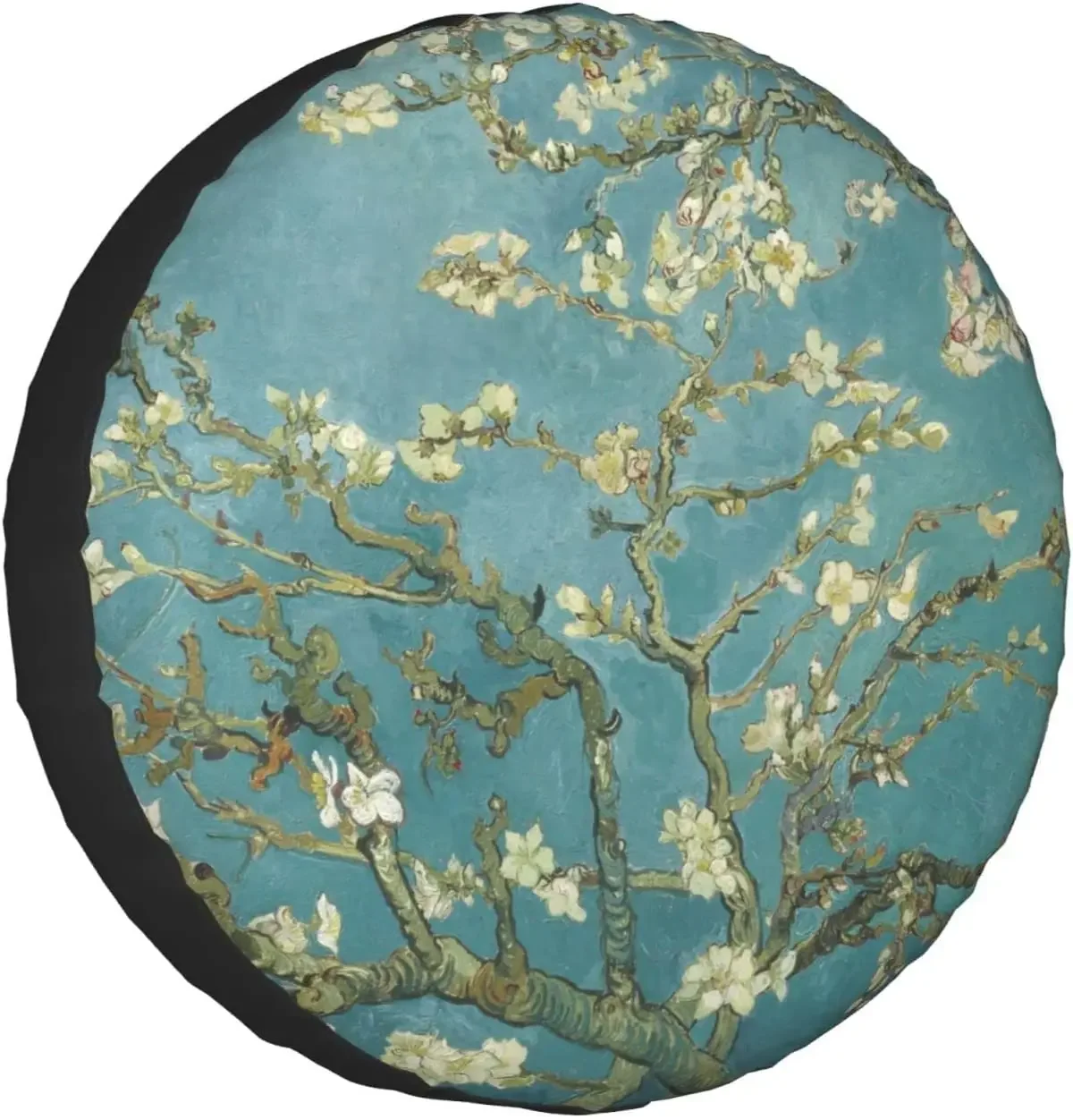 Almond Blossom Print Spare Tire Cover Waterproof Wheel Protector for Car Truck SUV RV Camper Trailer 14-17 Inch