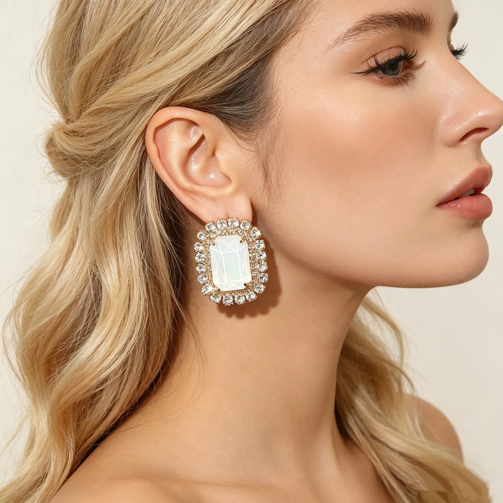 20 cores moda clássico senhora cristal cz jóias coroa brincos para mulheres meninas presente brincos