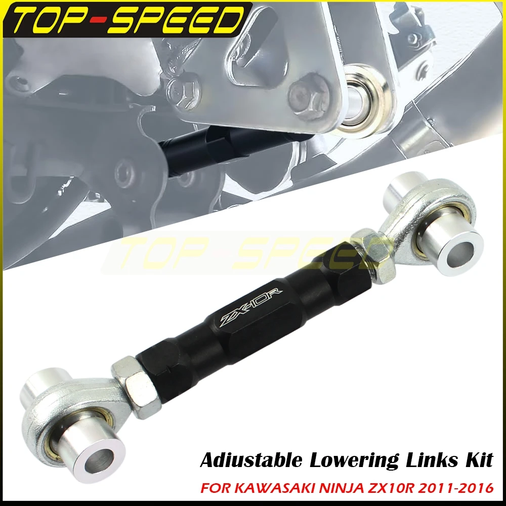 

Для KAWASAKI NINJA ZX10R 2011-2016 мотоцикла регулируемый комплект понижающих звеньев 0-4 дюйма ZX10R задняя подвеска с звеньями