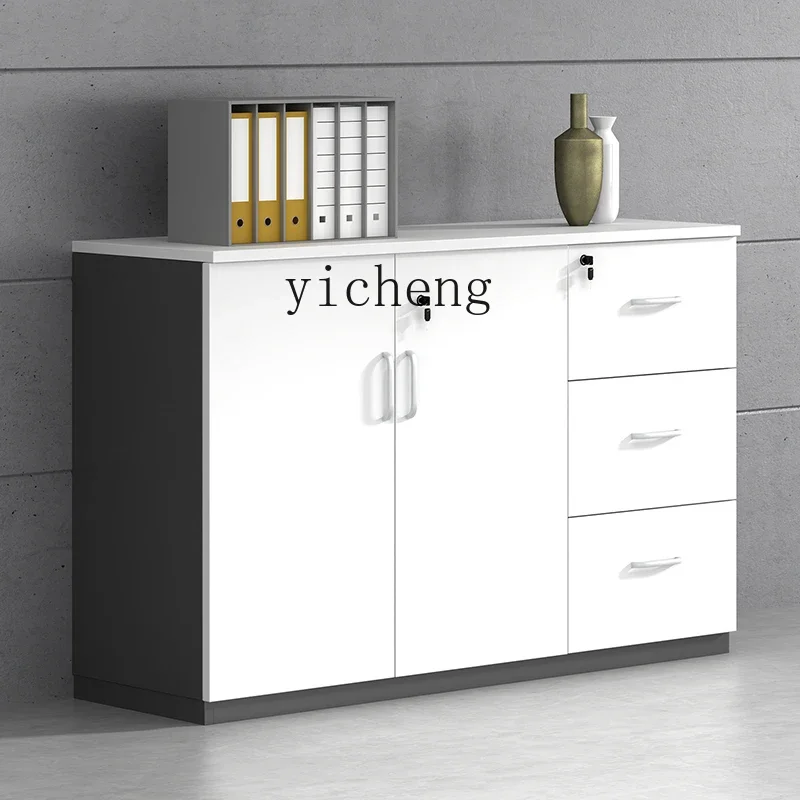 DSA  office file low cabinet wooden storage data tea cabinet modern simple storage cabinet