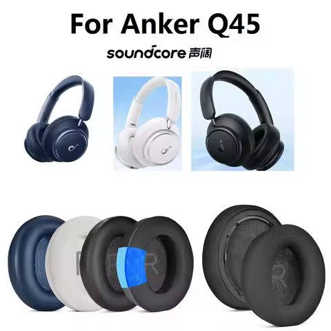 Ear Pads for Anker soundcore Space Q45 Headphones replacement earmuff ear pillow ear covers upgraded cooling Gel ear cushions
