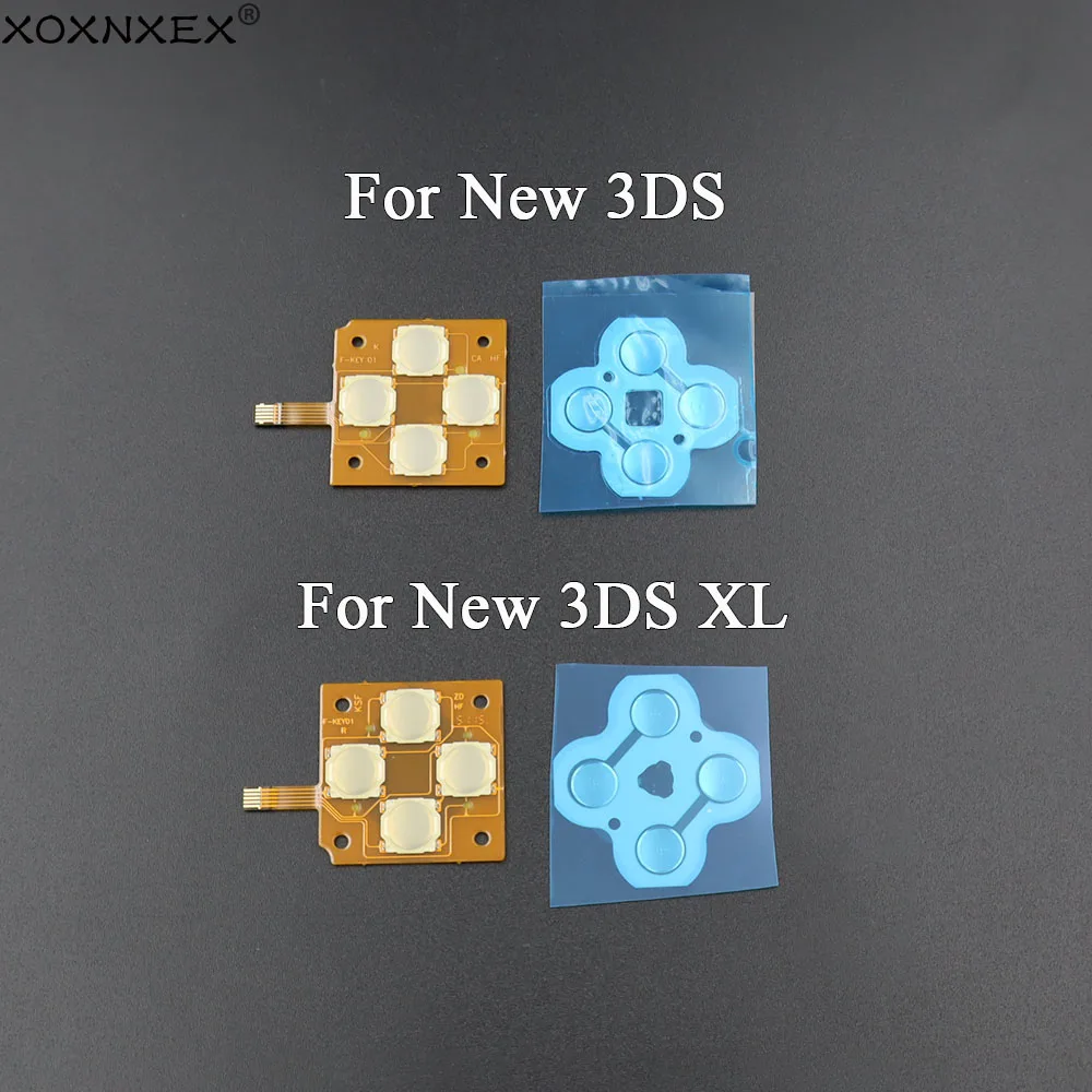 1PCS For New 3DS New 3DS XL LL Cross Button Left Key Keyboard Flex Cable & D-Pad Metal Dome Snap PCB Board Conductive FIlm Pad
