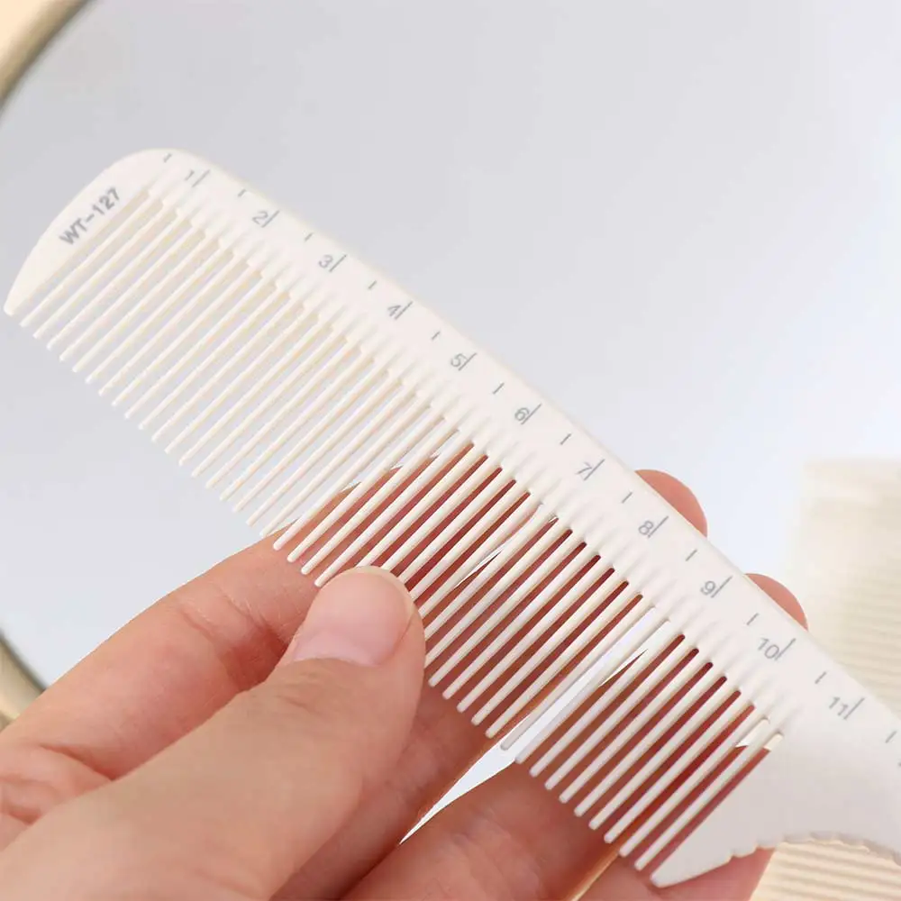 Double-sided Laser Scale Hair Comb Non-slip Handle Hair Brushes Hair Cutting Comb Haircut Salon Professional Hairdressing Comb