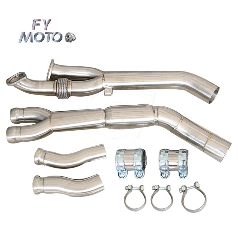 

For BMW S58 G80 G82 M3 M4 2020+ Midpipe 3.5inch Two Piece Design Resonated