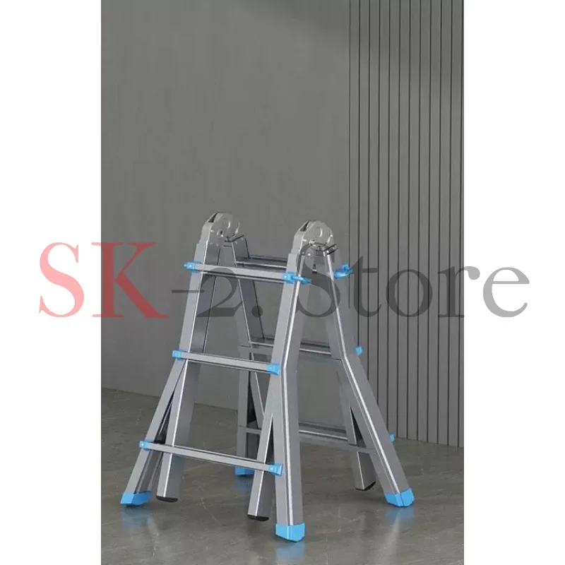 Premium Folding Ladders Multifunctional Retractable Ladders Folding Herringbone Ladders Portable Lifting Folding Works Thickened