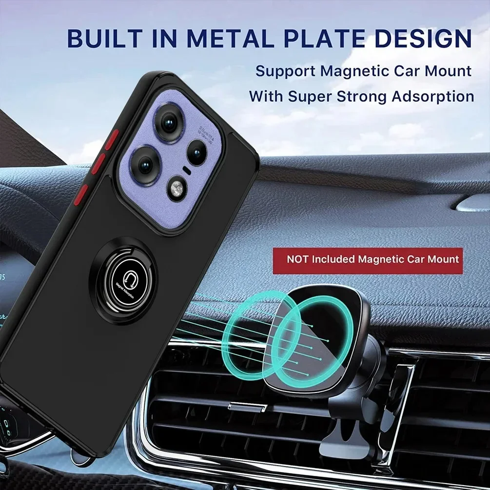 360 Rotation Bracket Case Cover for Motorola Edge 50 Pro Vehicle Magnetic Case Motorola Edge 50 Fusion/Edge 50 Ultra/Edge 40 Neo