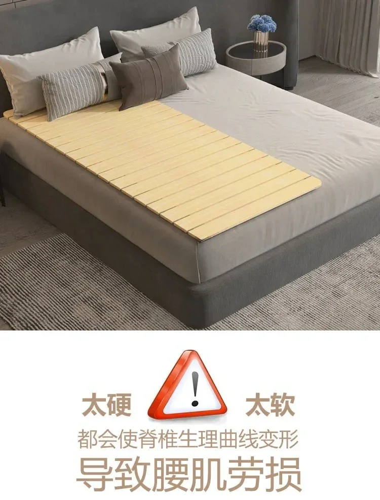 

Solid wood foldable waist bed board gasket hard board bed mat