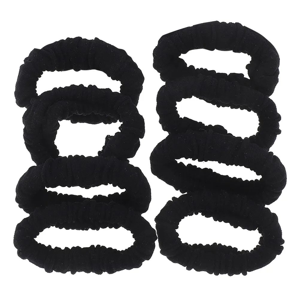 

8Pcs High Elastic Hair Ties Seamless Design Gentle on Hair No Damage Elastic Bands for Ponytails Buns Braids Travel Portable